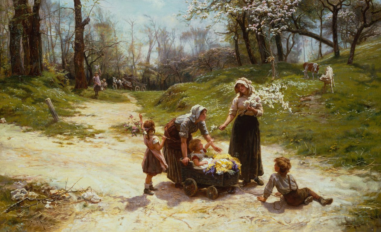 Maio (óleo sobre tela) de Frederick Morgan