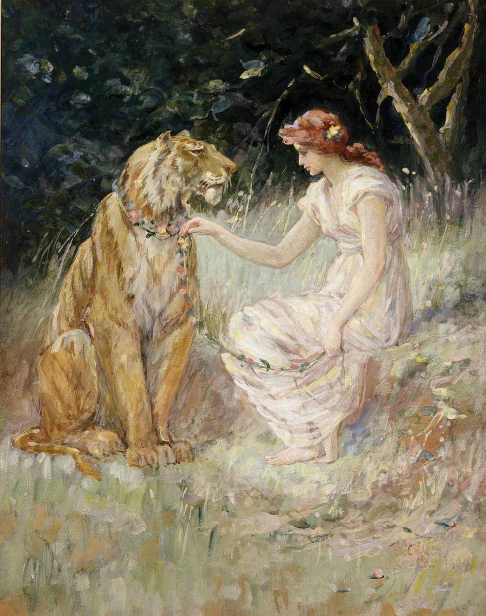 A dama e o tigre de Frederick Stuart Church