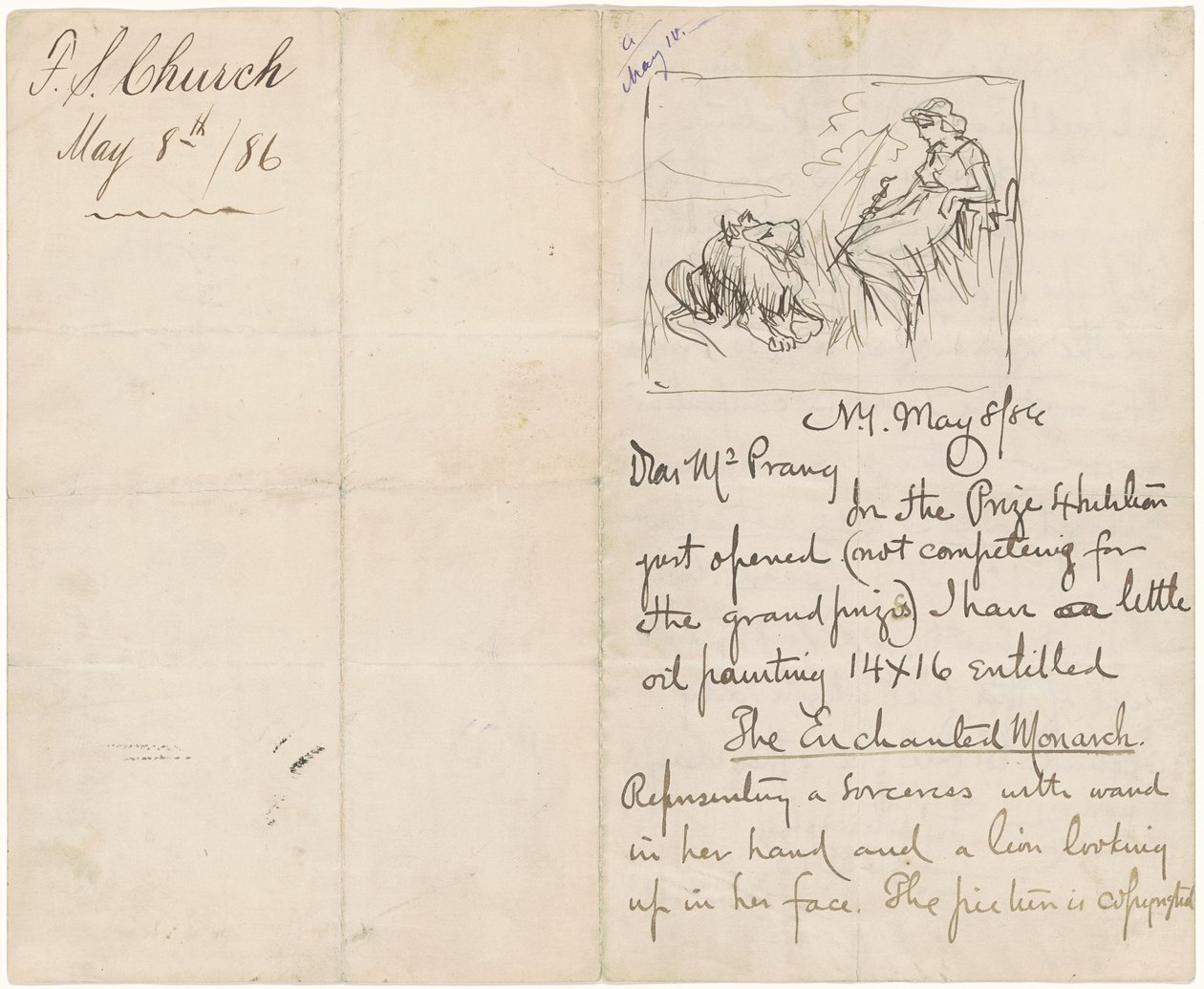 Estudo após "O Monarca Encantado" de Frederick Stuart Church