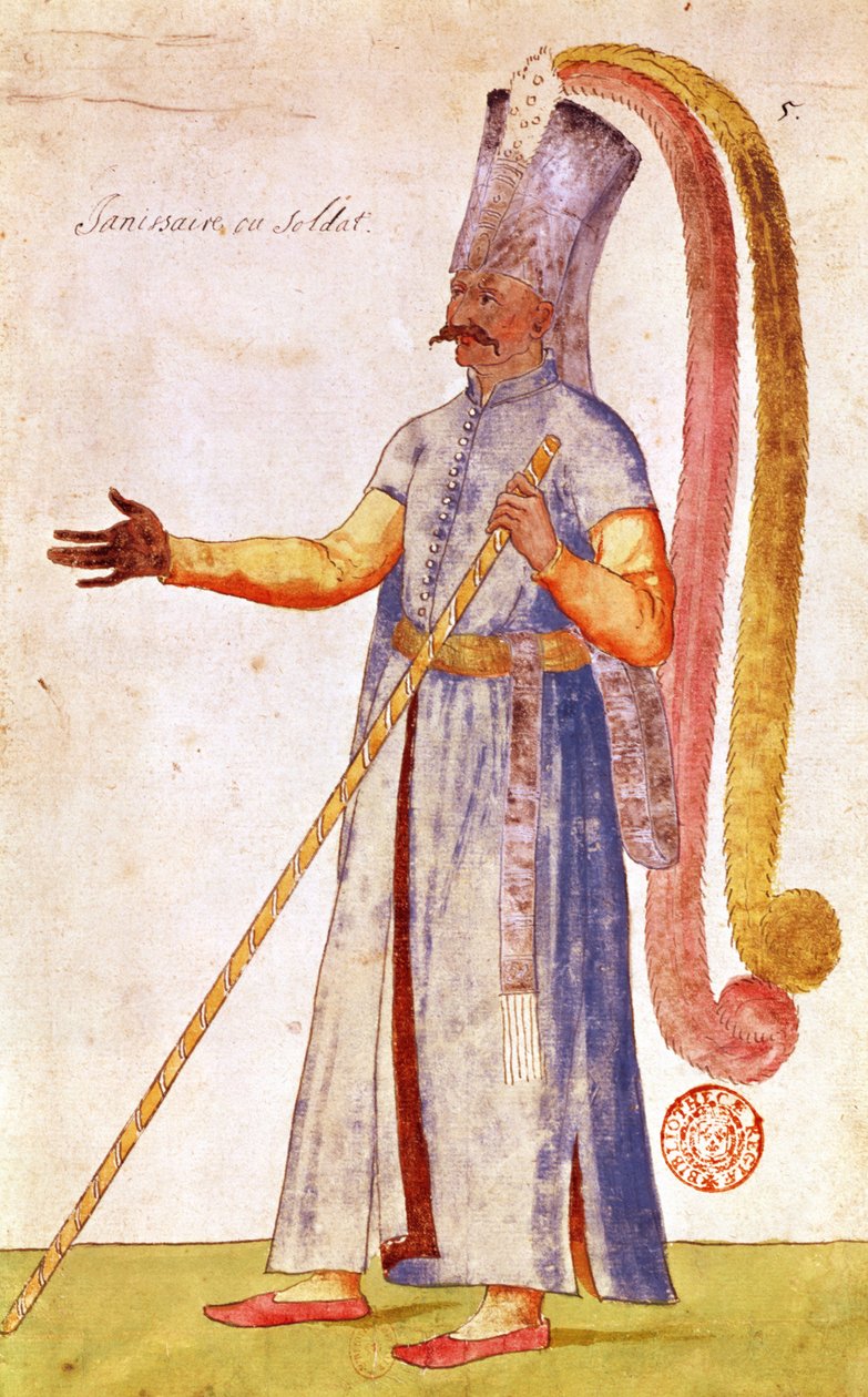 Um janízaro ou soldado, 1567 de French School