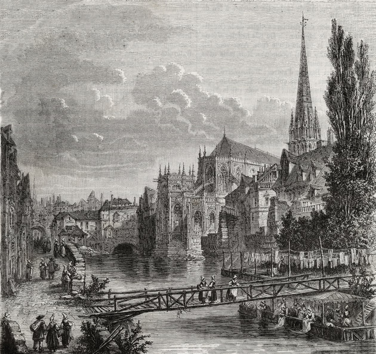 Caen no século XVIII de French School