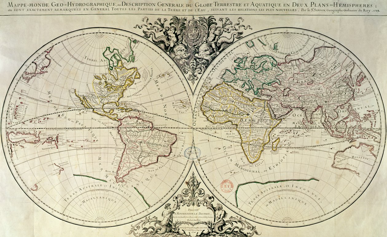 Mappamonde Geo-Hidrográfico de French School