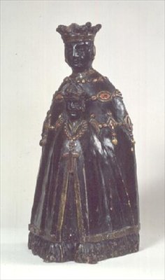 A Virgem Negra (madeira) de French School