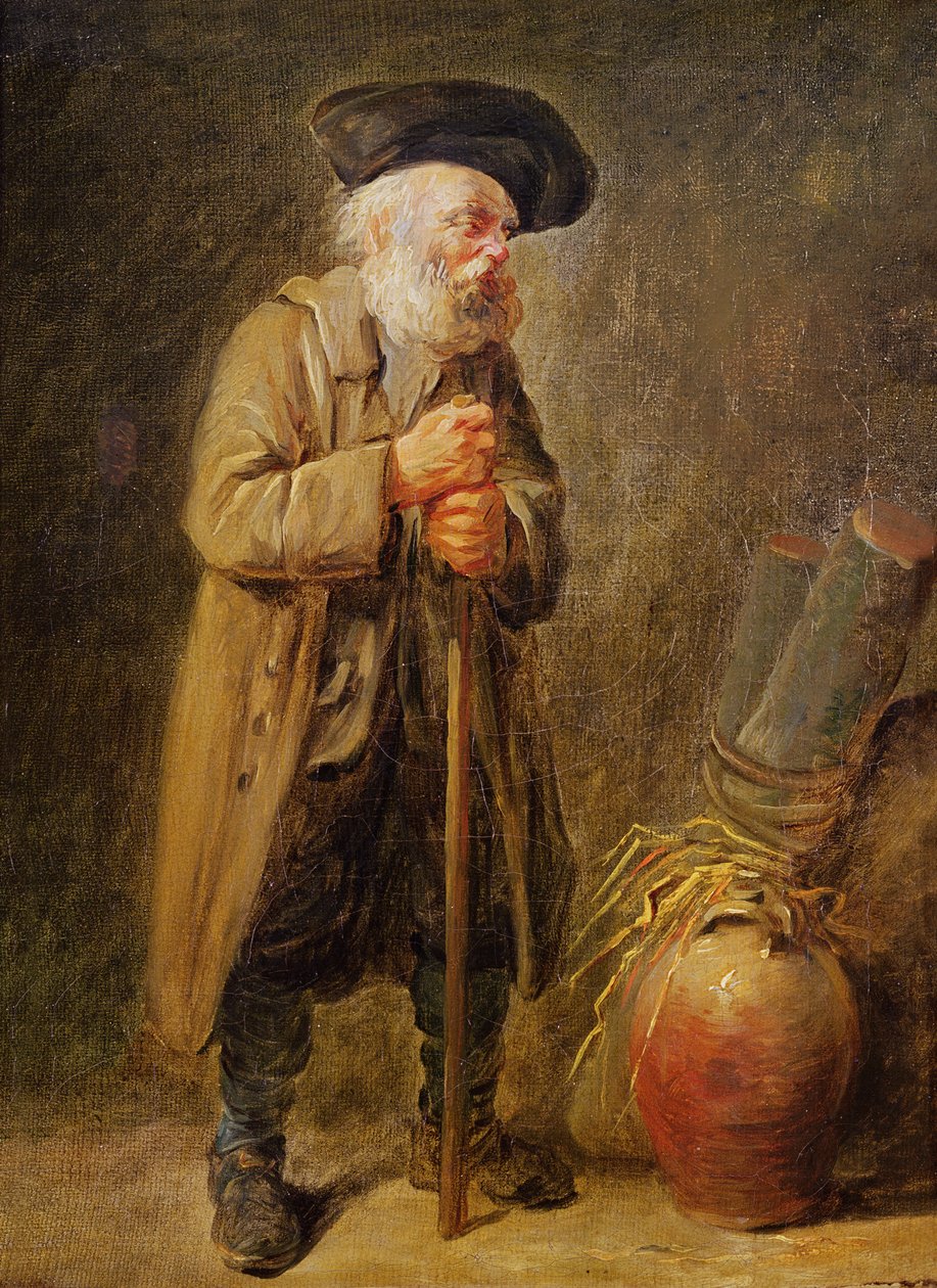 O velho mendigo de French School