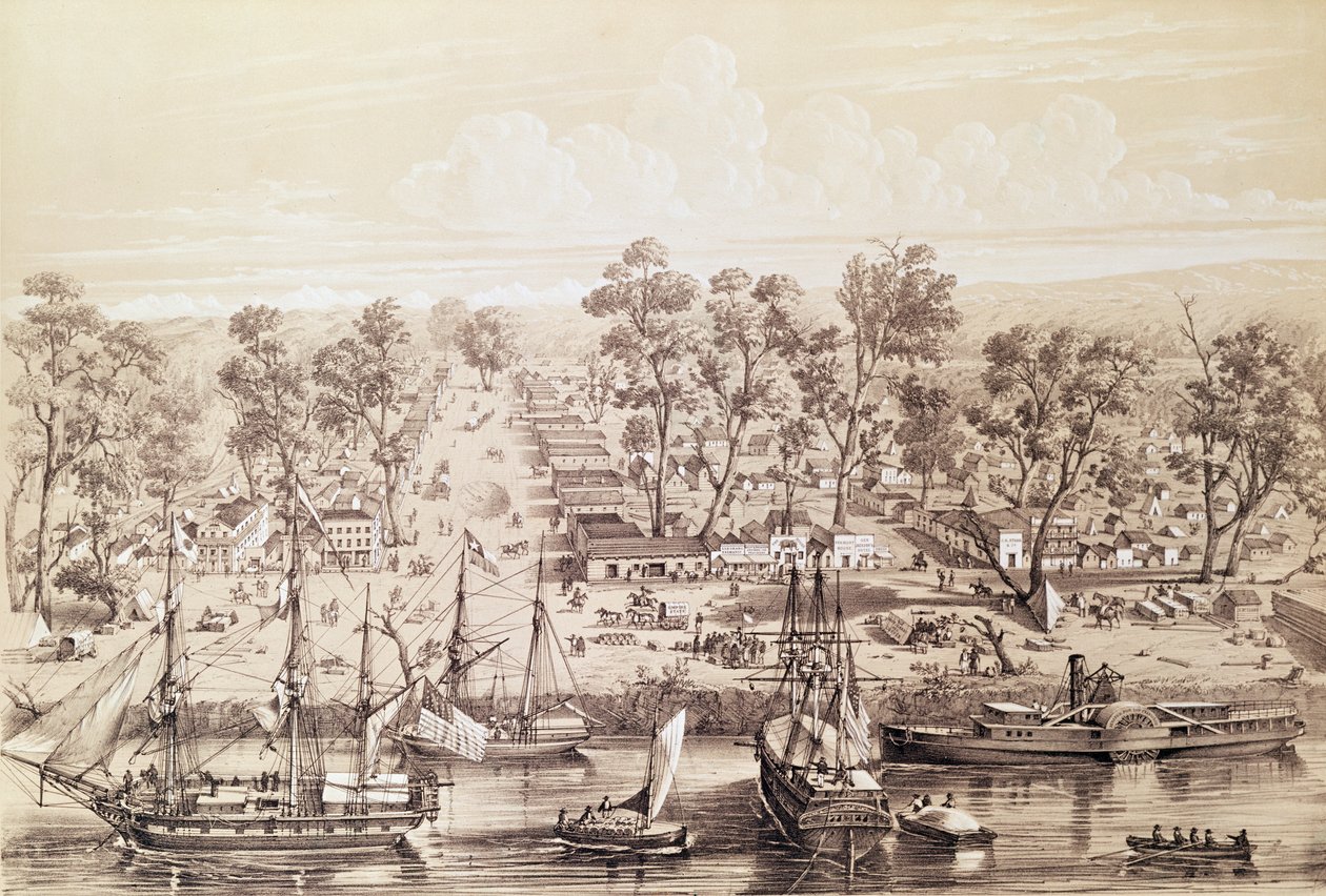 Cidade de Sacramento, 1820 de French School