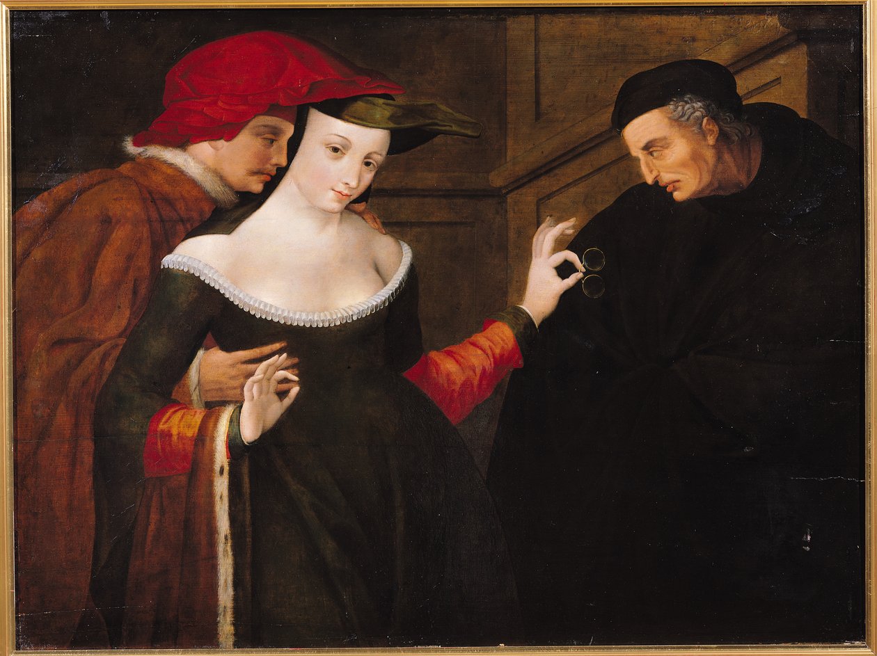 Mulher entre duas idades de French School