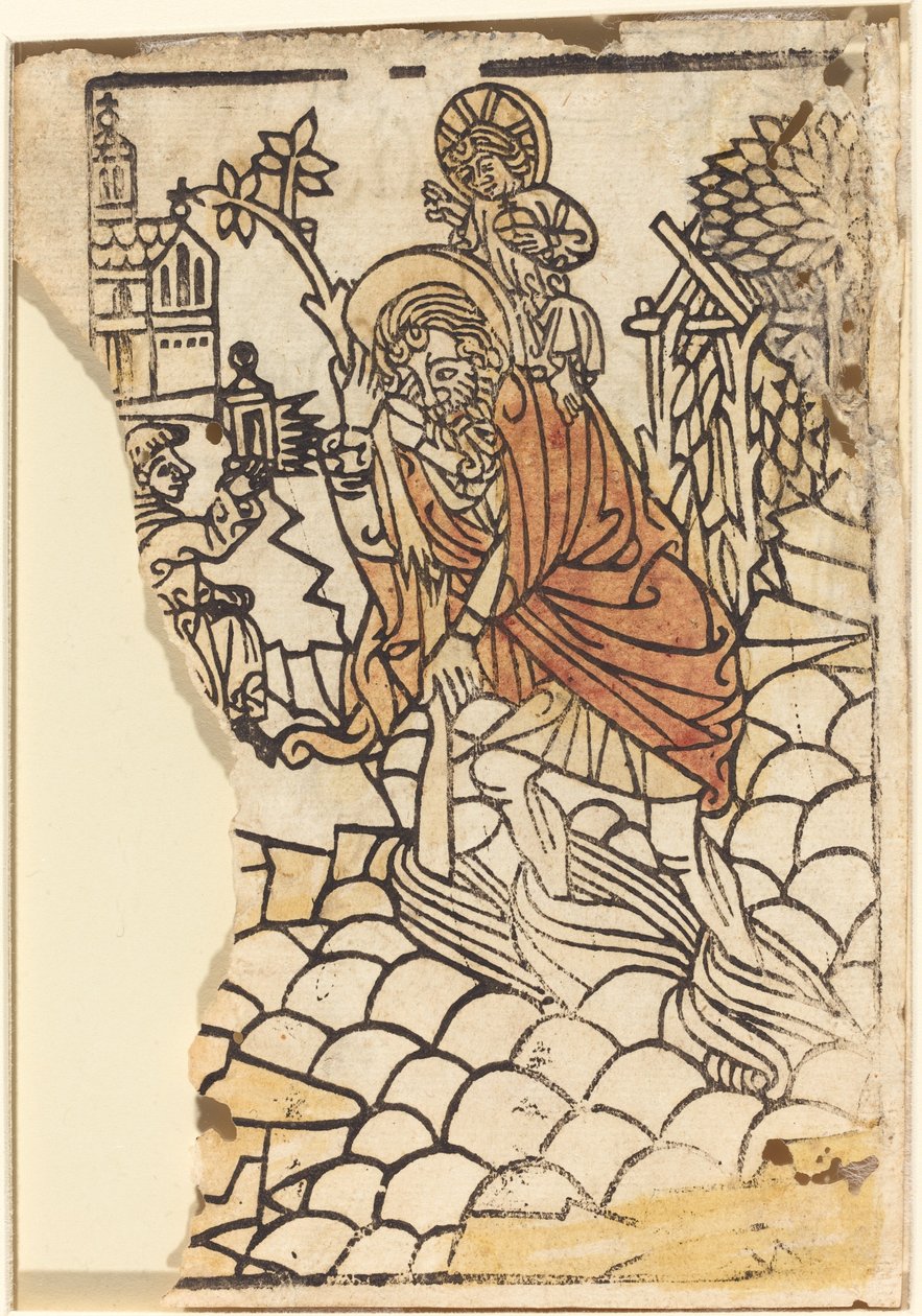 São Cristóvão [reto] de French 15th Century