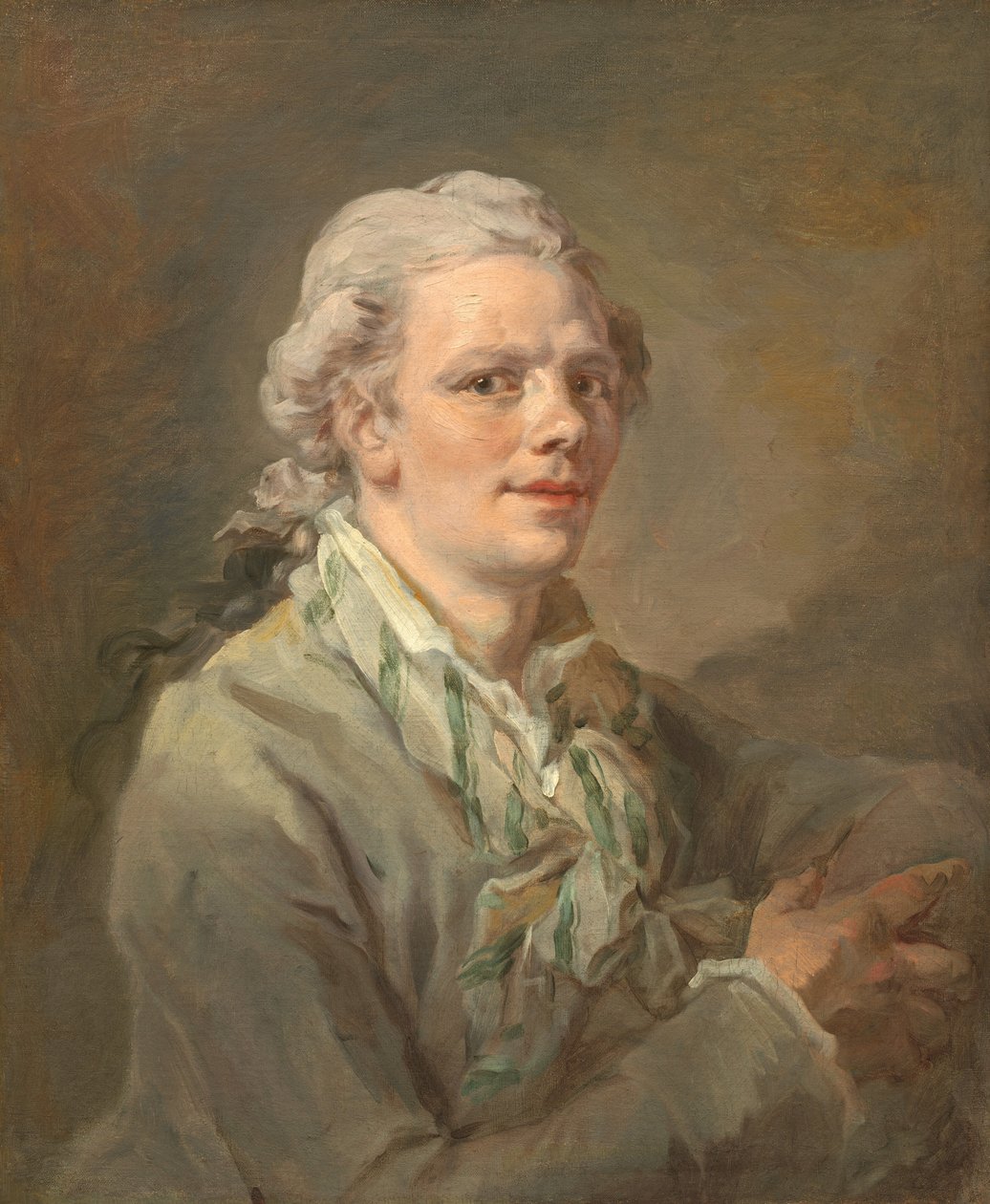 Retrato de um jovem de French 18th Century