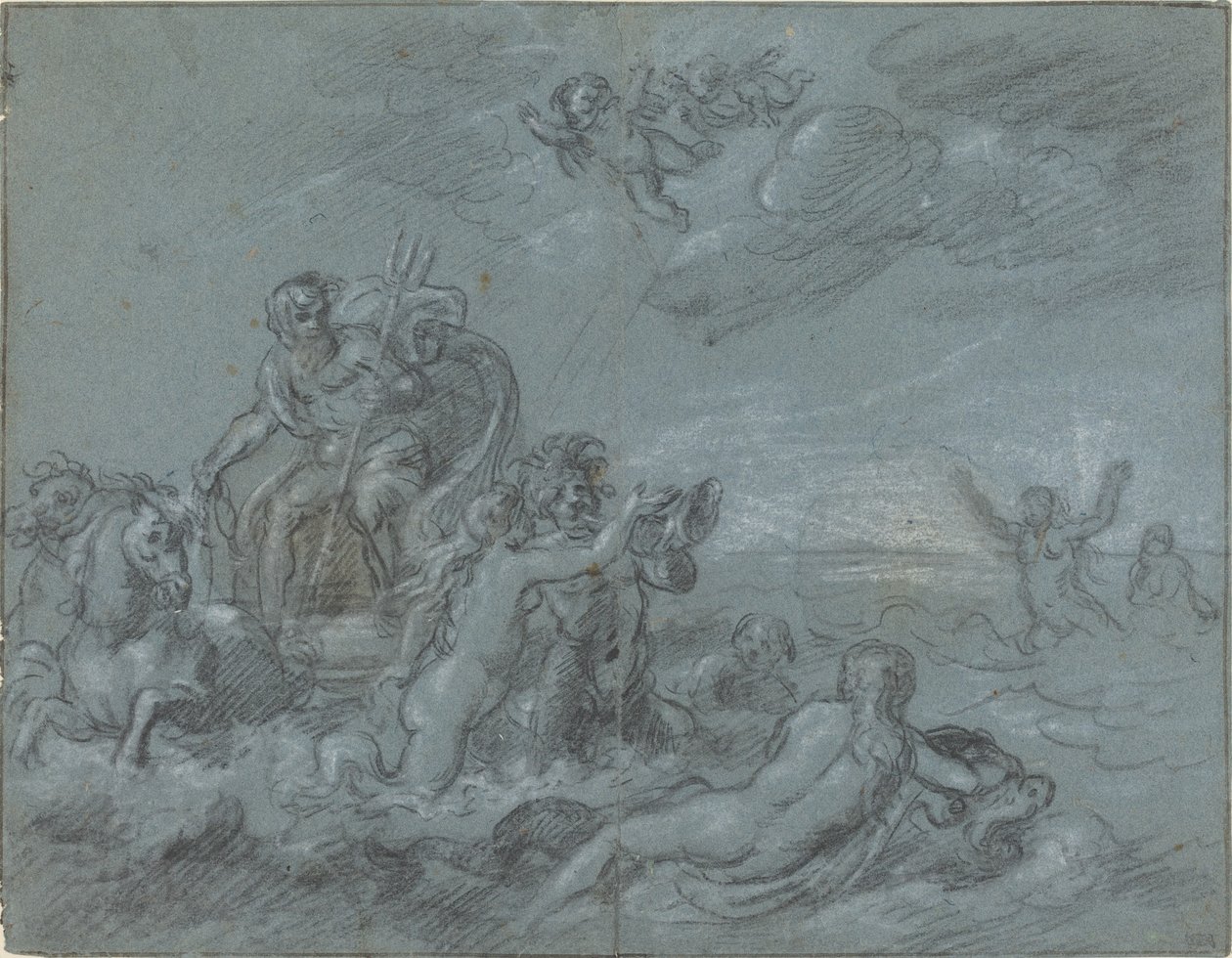 O triunfo de Netuno de French 18th Century