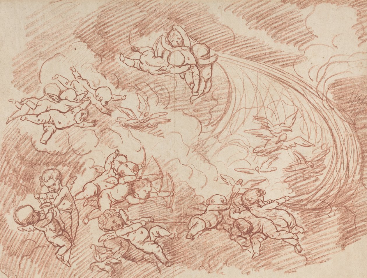 O Véu dos Cupidos de French 18th Century