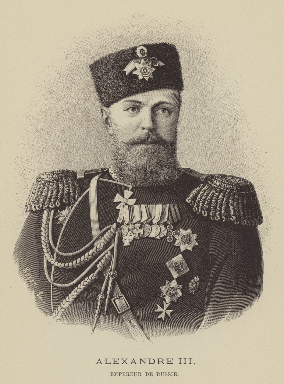 Alexandre III, imperador da Rússia de French School