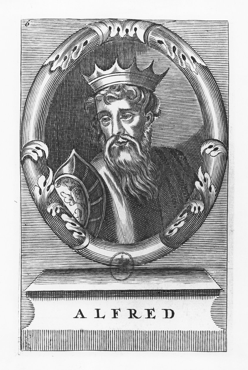 Alfred, o Grande (gravura) de French School