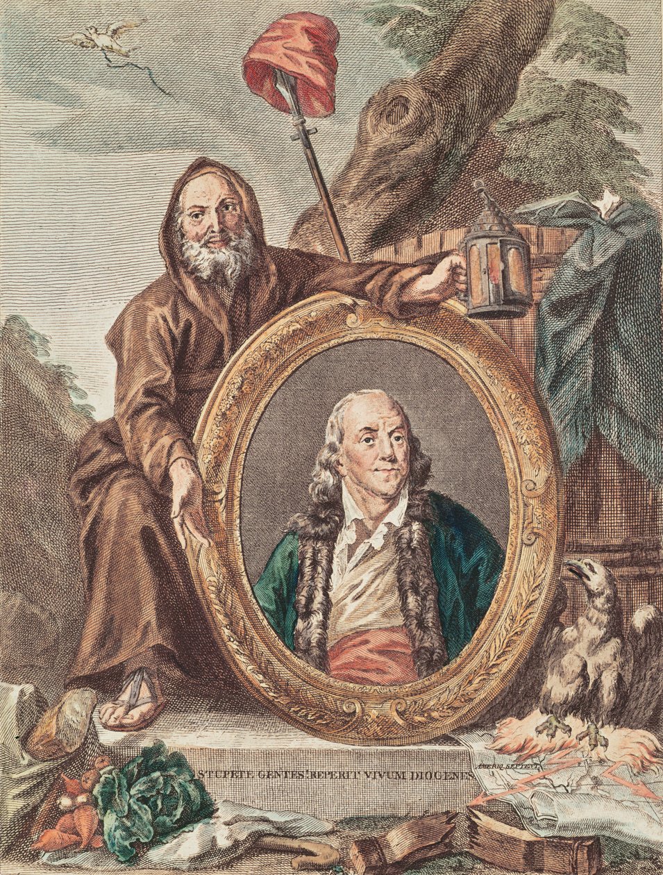 Benjamin Franklin (1706-90) de French School