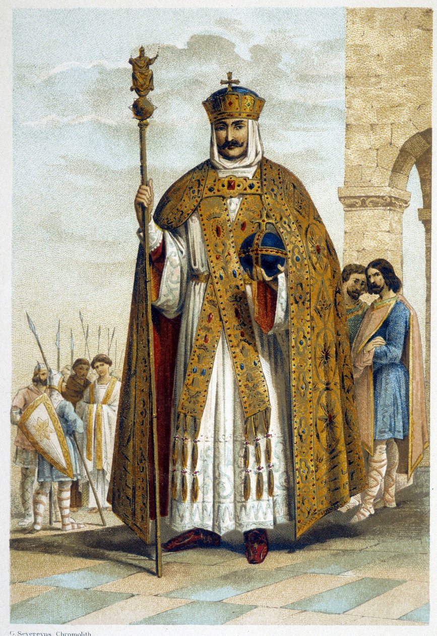 Carlos Magno (742 - 814) de French School