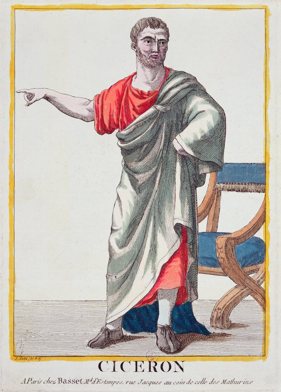 Cicero (gravura a cores) de French School