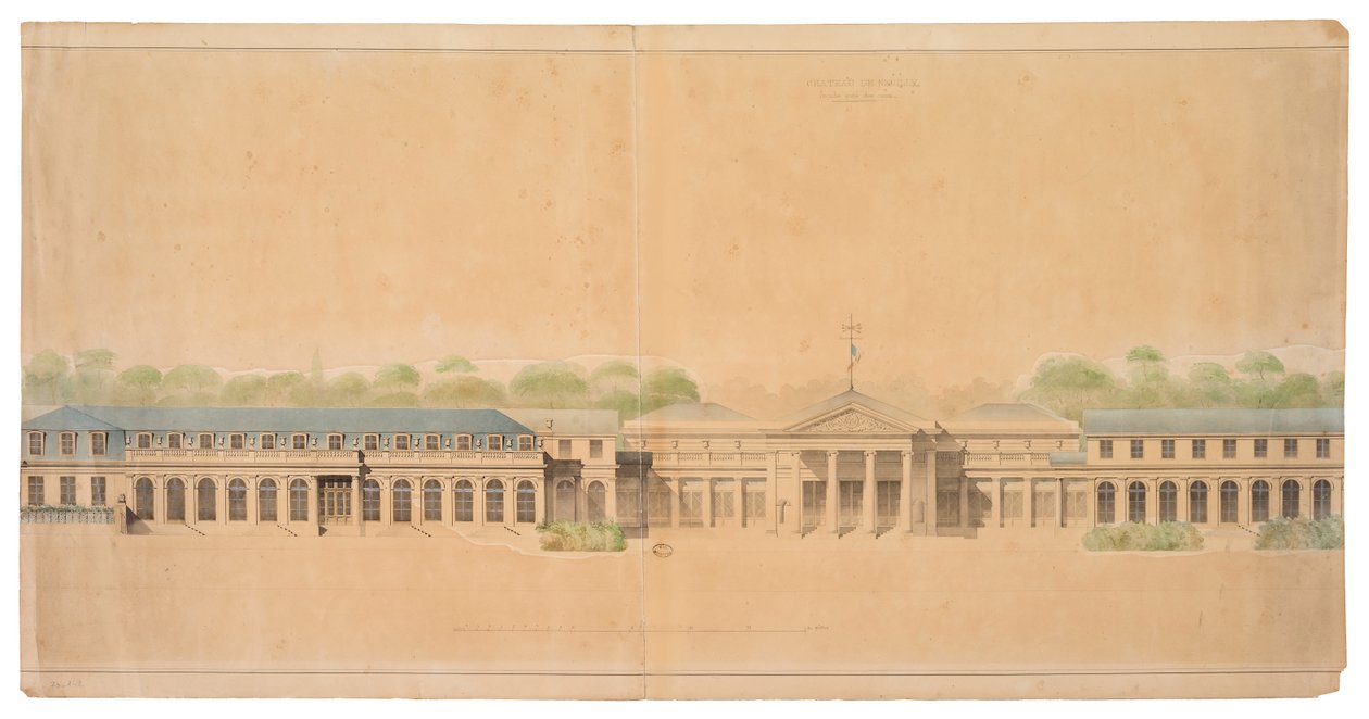 Fachada do Castelo de Neuilly de French School