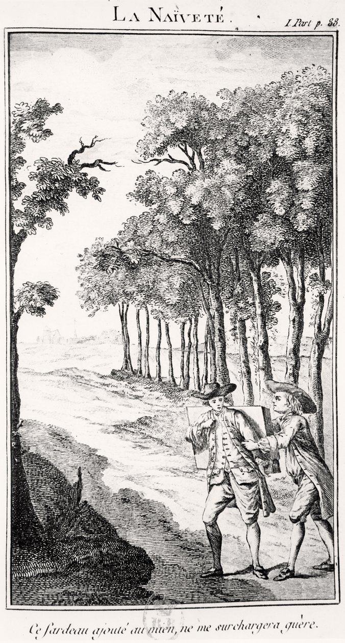 La Naivete (gravura) de French School
