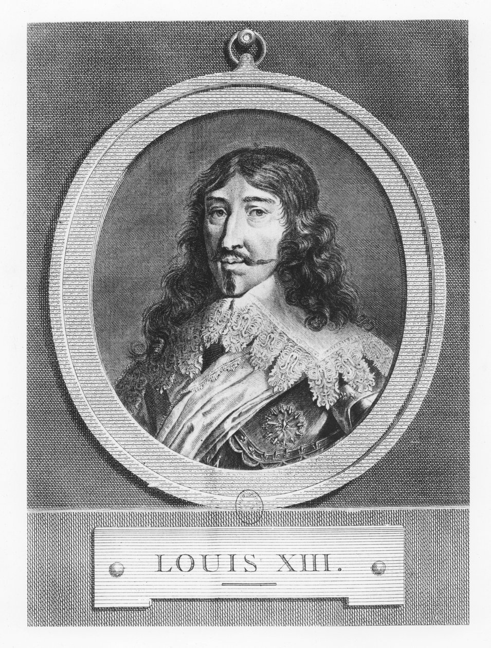 Luís XIII, Rei da França (gravura) de French School