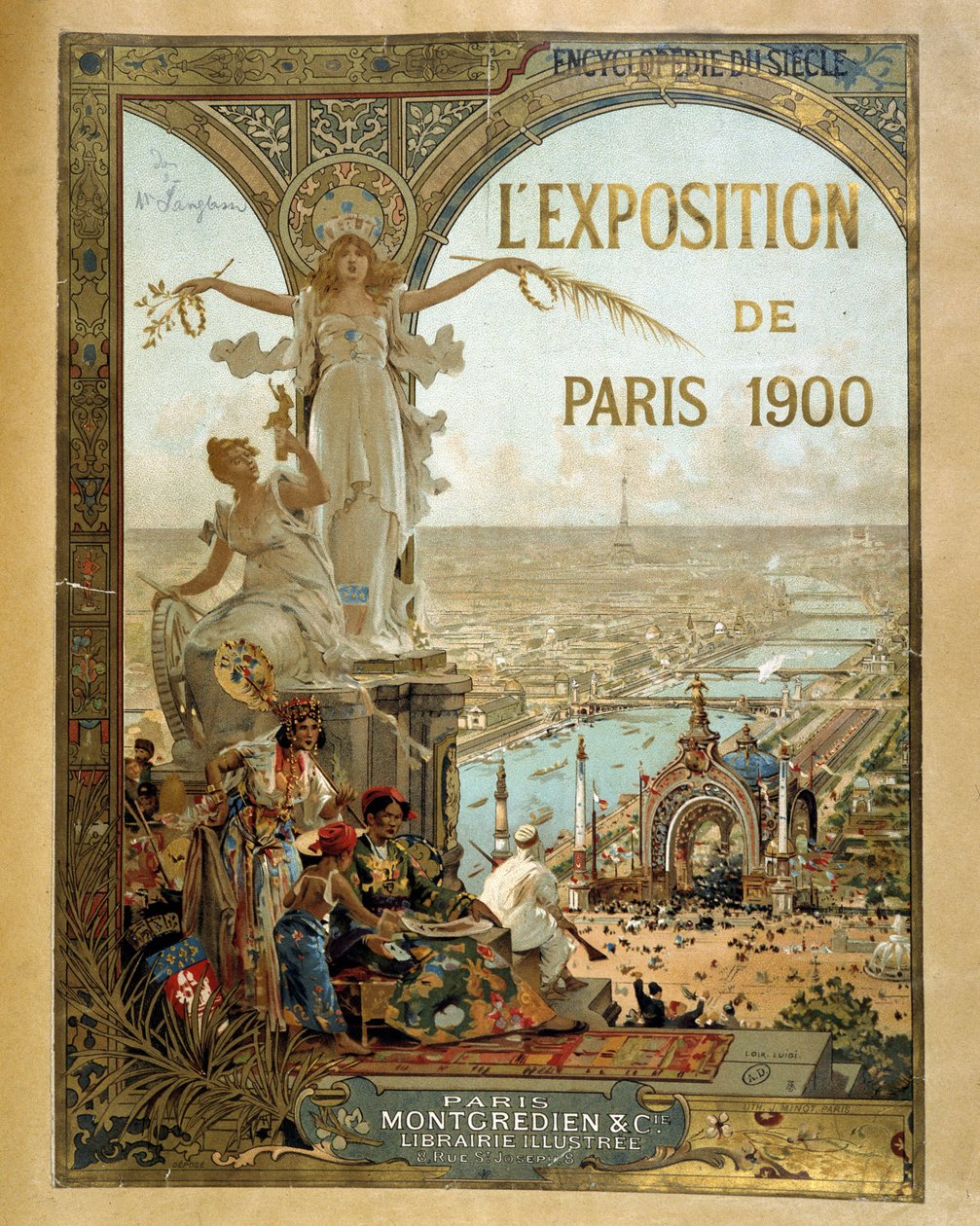 Paris Exhibition 1900 - Cartaz publicitário de French School