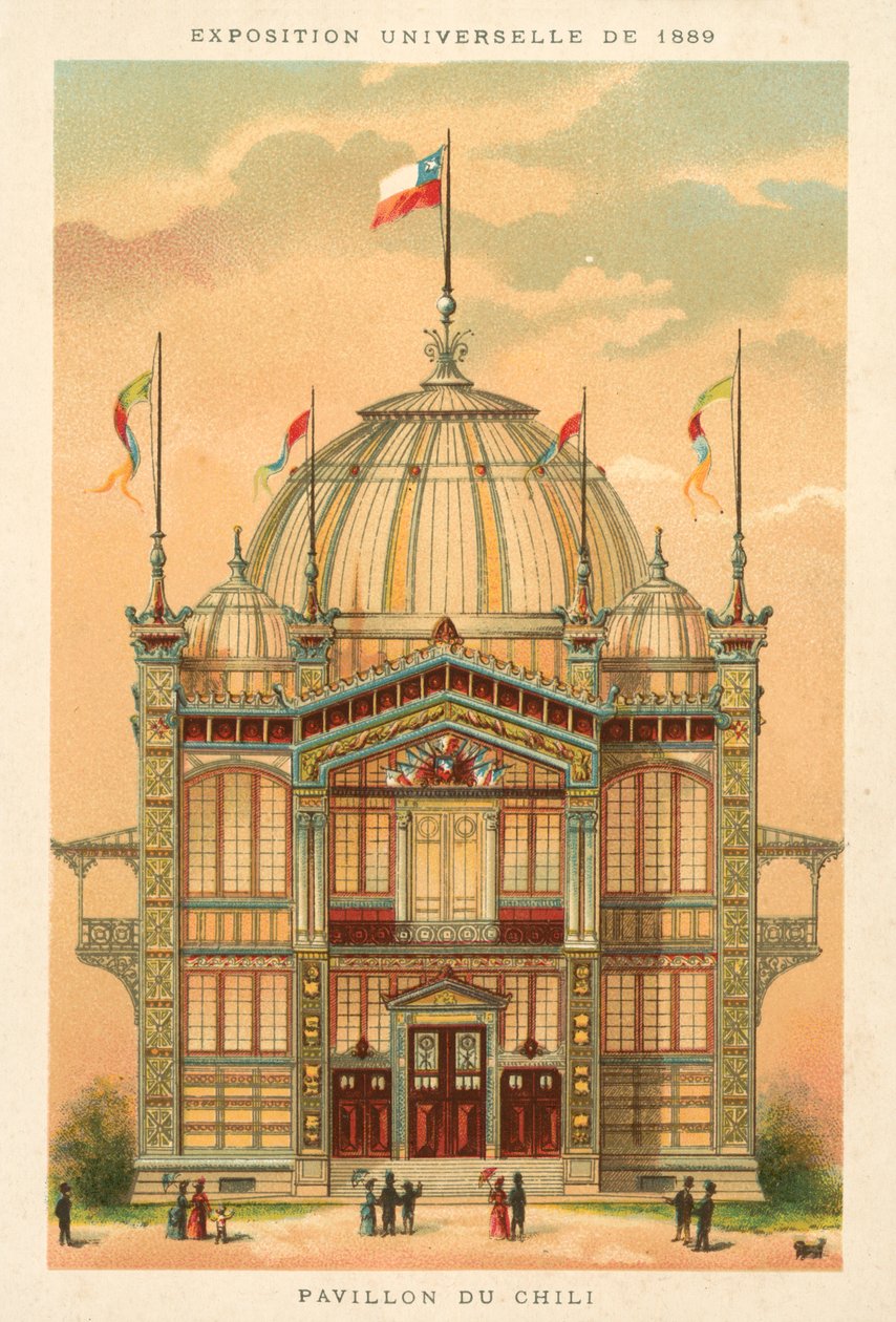 Pavilhão do Chile, Exposição Universelle 1889, Paris de French School