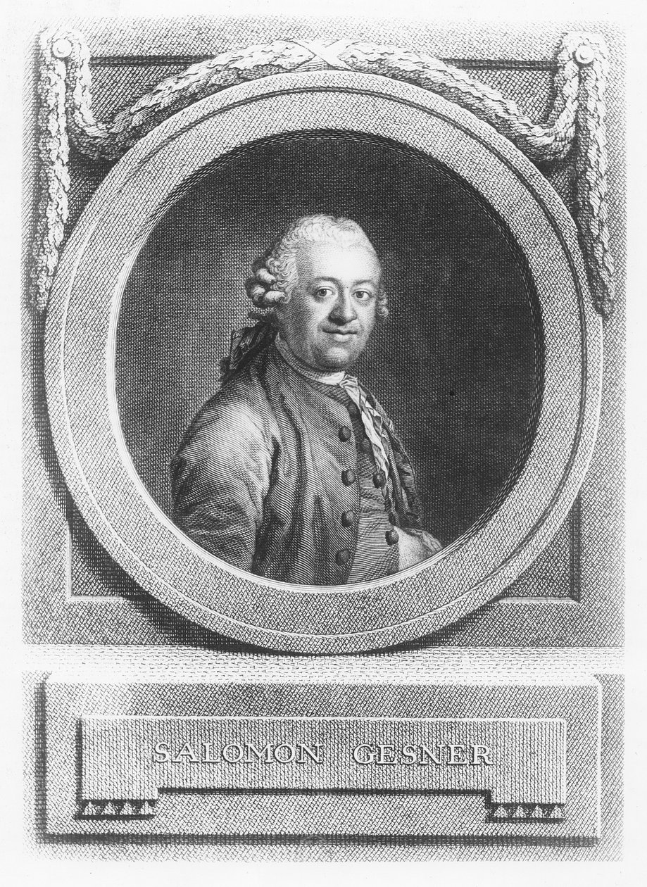 Salomon Gesner (gravura) de French School