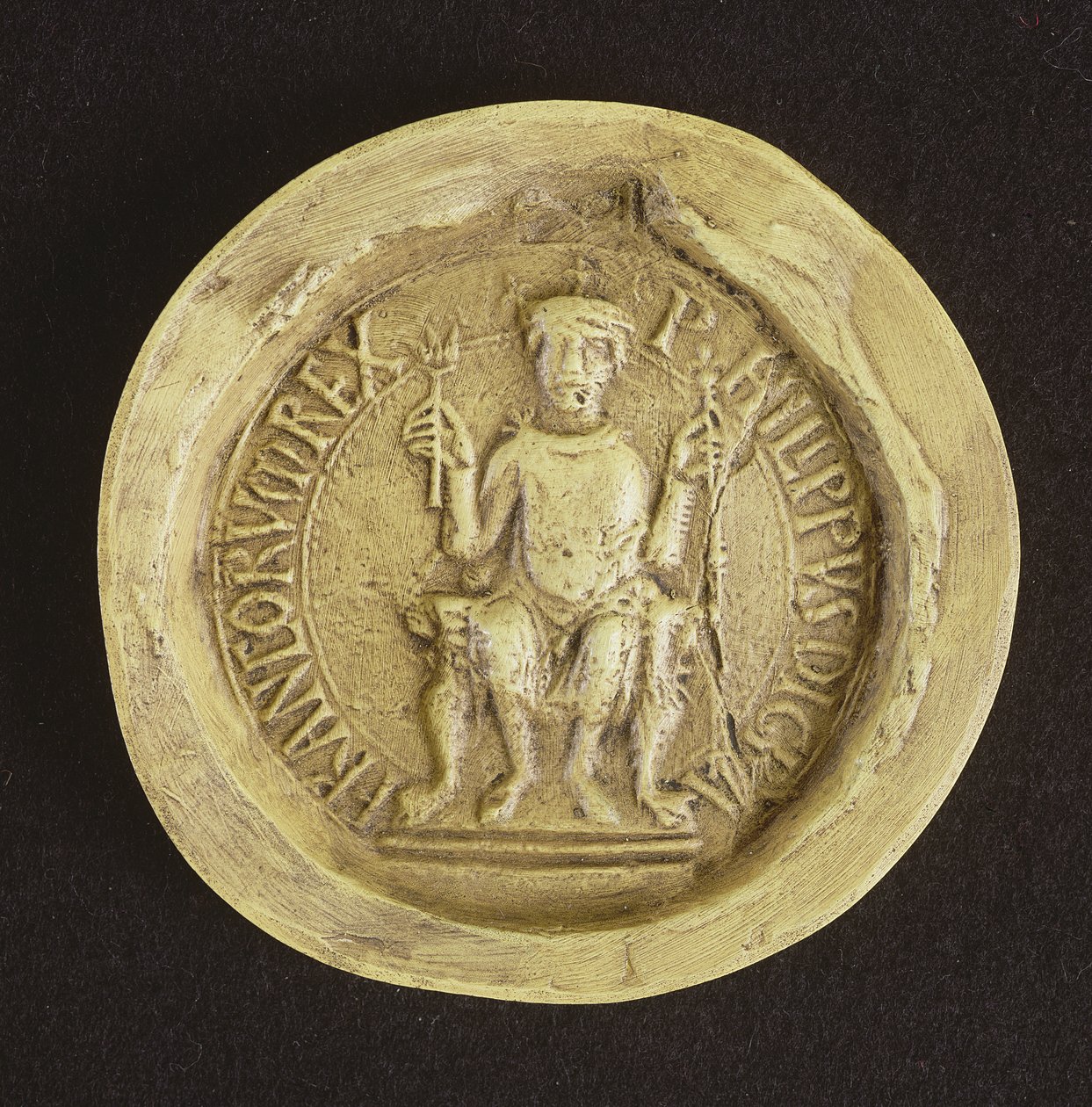 Selo de Philippe I (1052-1108) 1082 (cera) de French School