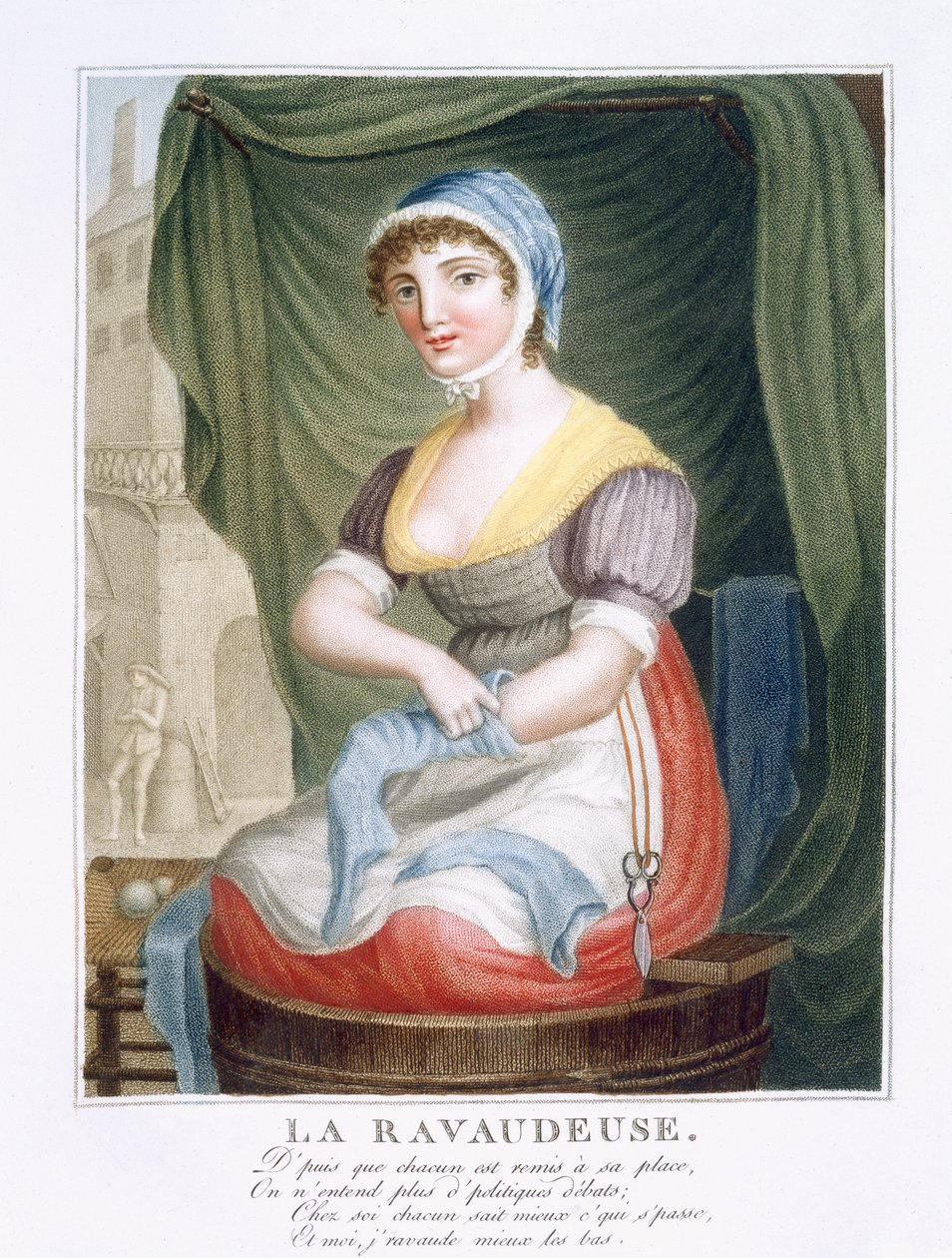 O meia Darner, c.1816 de French School