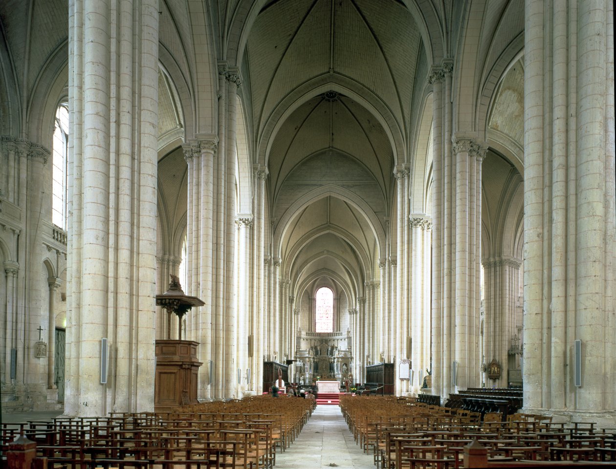 Vista da nave, c.1162-80 de French School