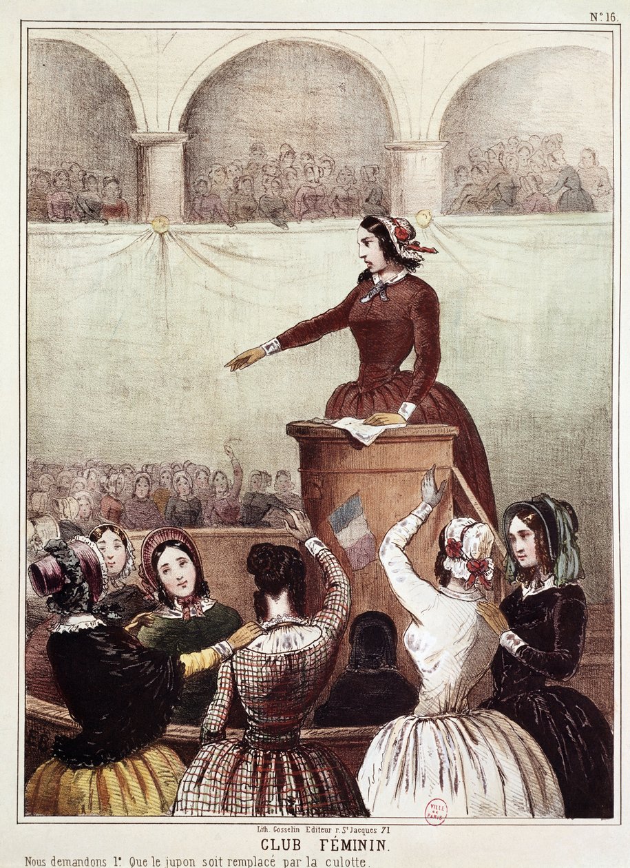 Clube da Mulher (Litografia) de French School