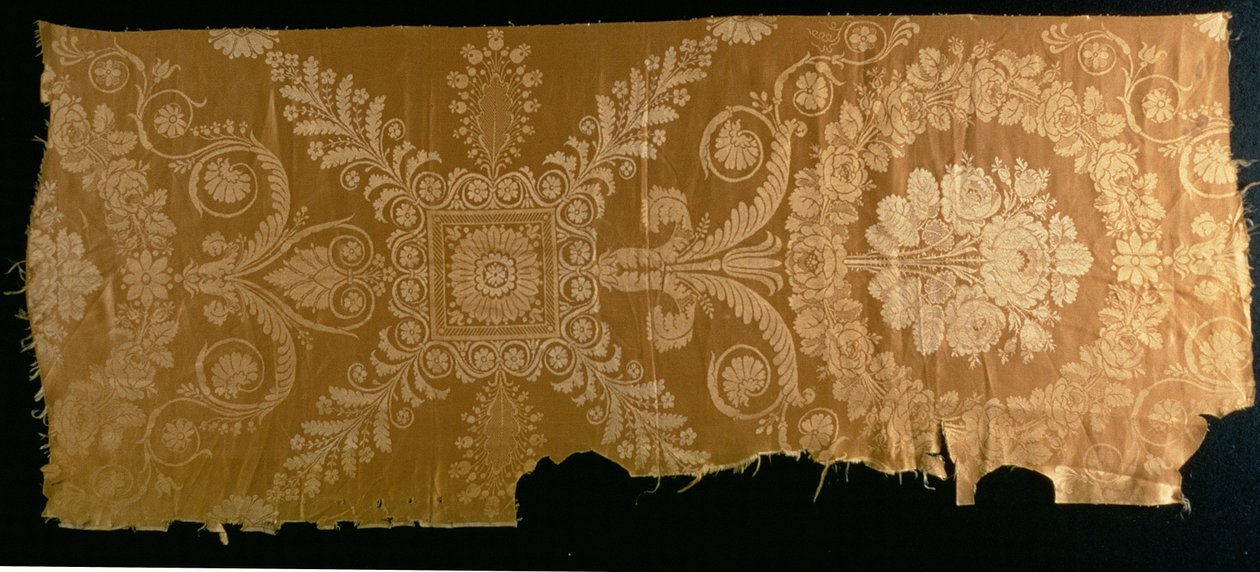 Tecido de seda, c.1812 (seda) de French School