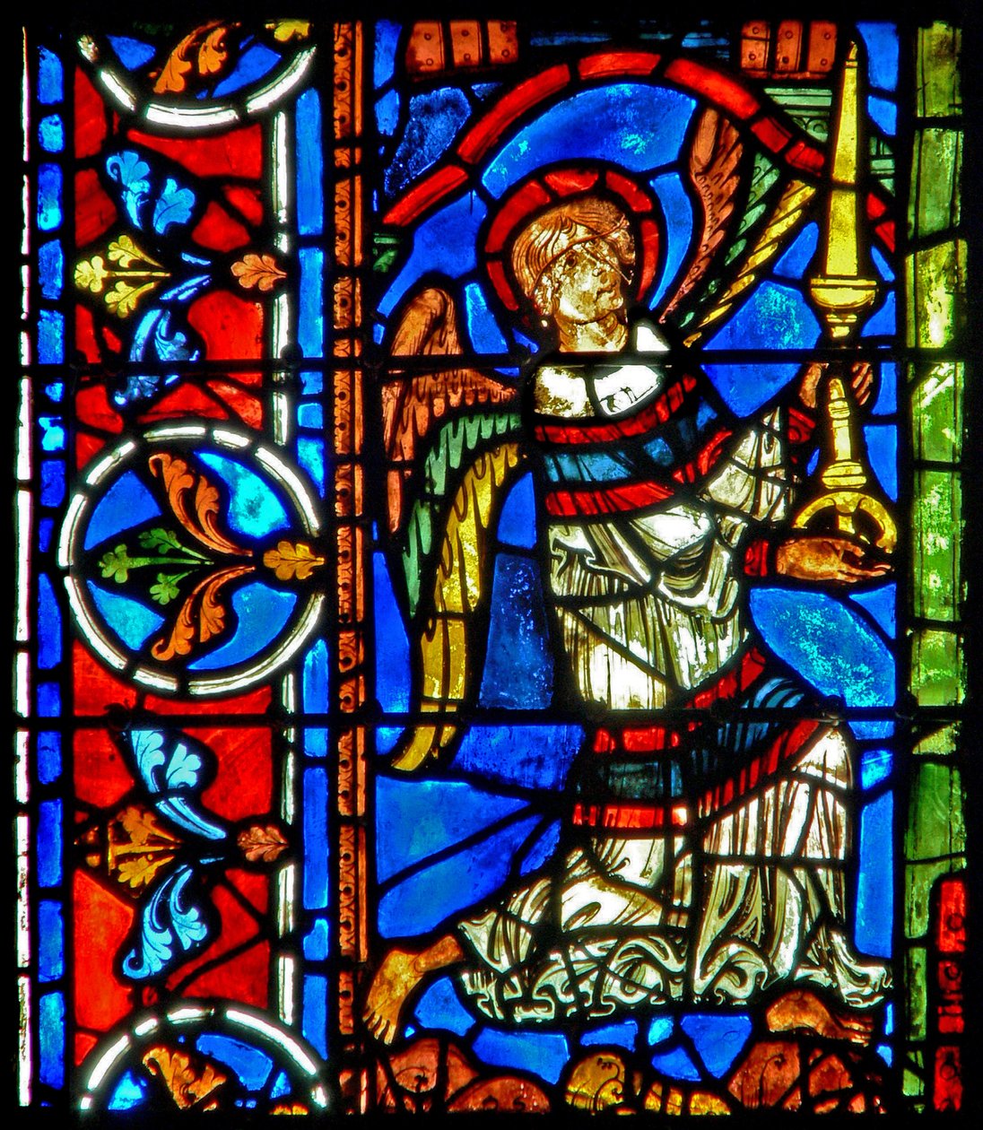 anjo com uma vela (w30a) de French School