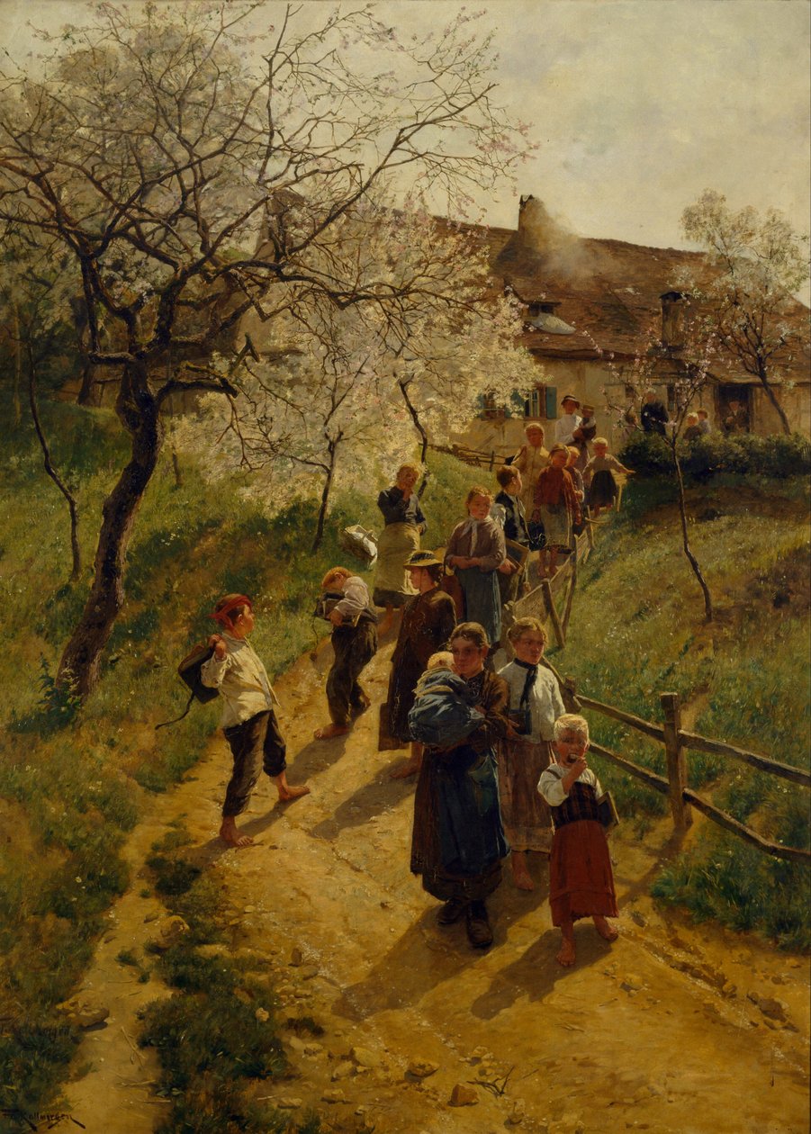 Um dia de primavera de Friedrich Kallmorgen
