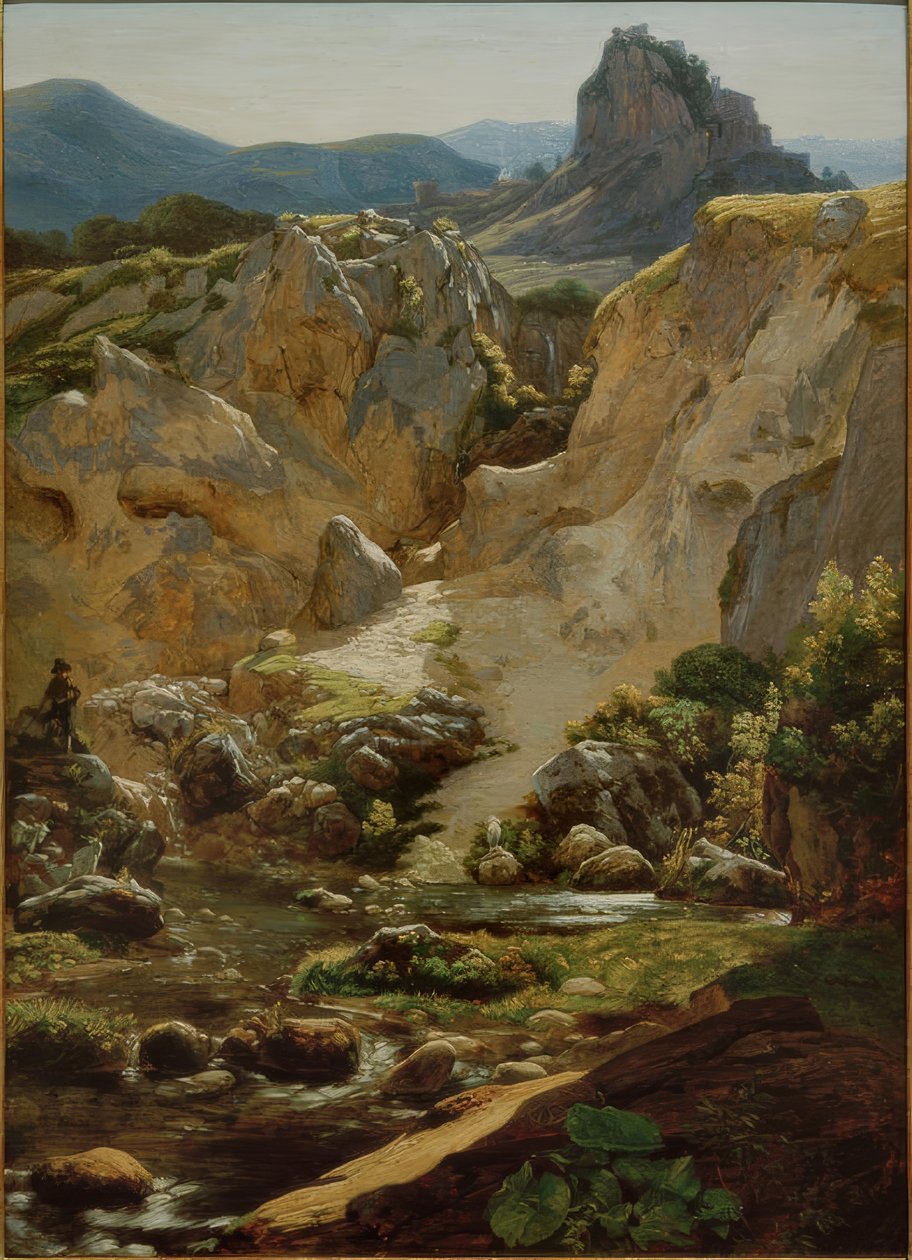 Zona abaixo de Cervaras, na serra de Aequera de Friedrich Nerly
