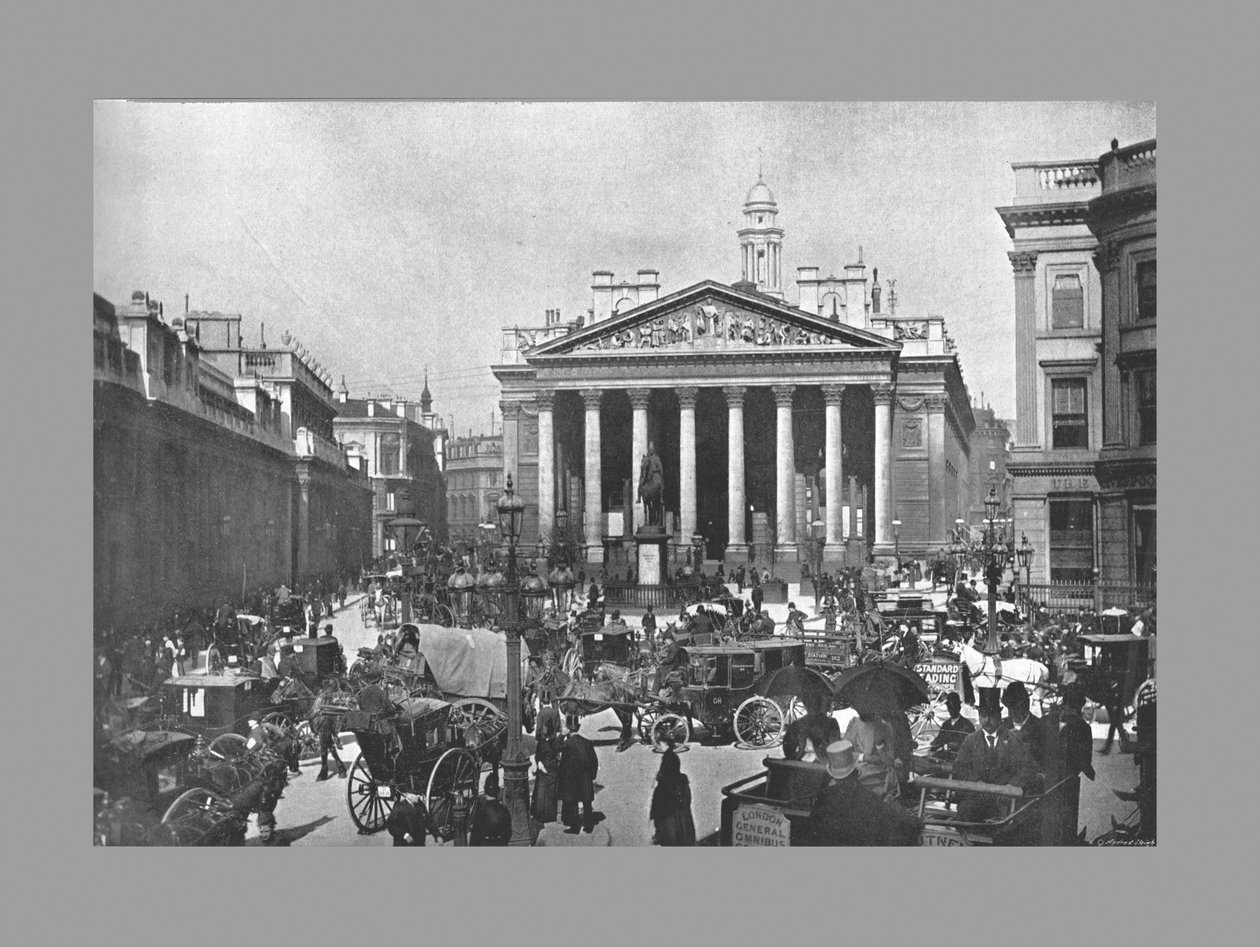 Royal Exchange, Londres, c1900 de Frith and Co