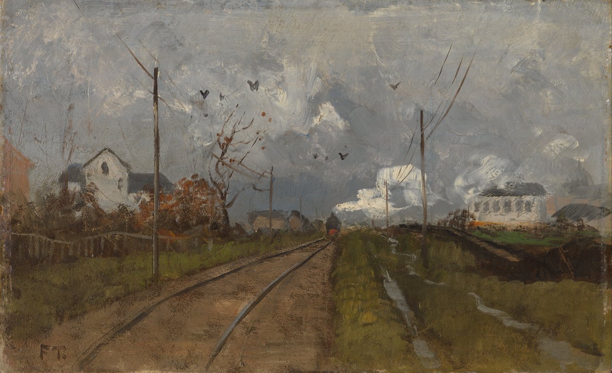 O trem está chegando de Fritz Thaulow