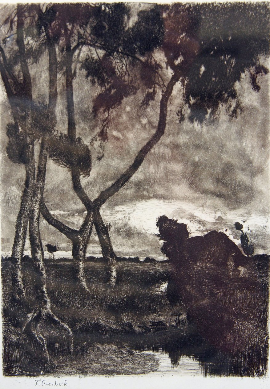 Tempestade no pântano de Fritz Overbeck