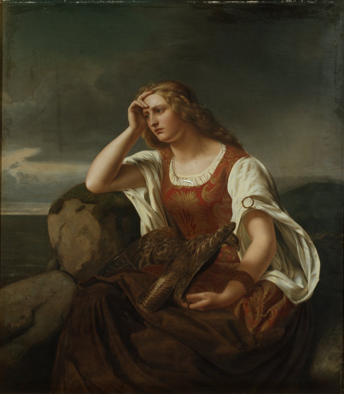 Ingeborg junto ao oceano de Fritz Jensen