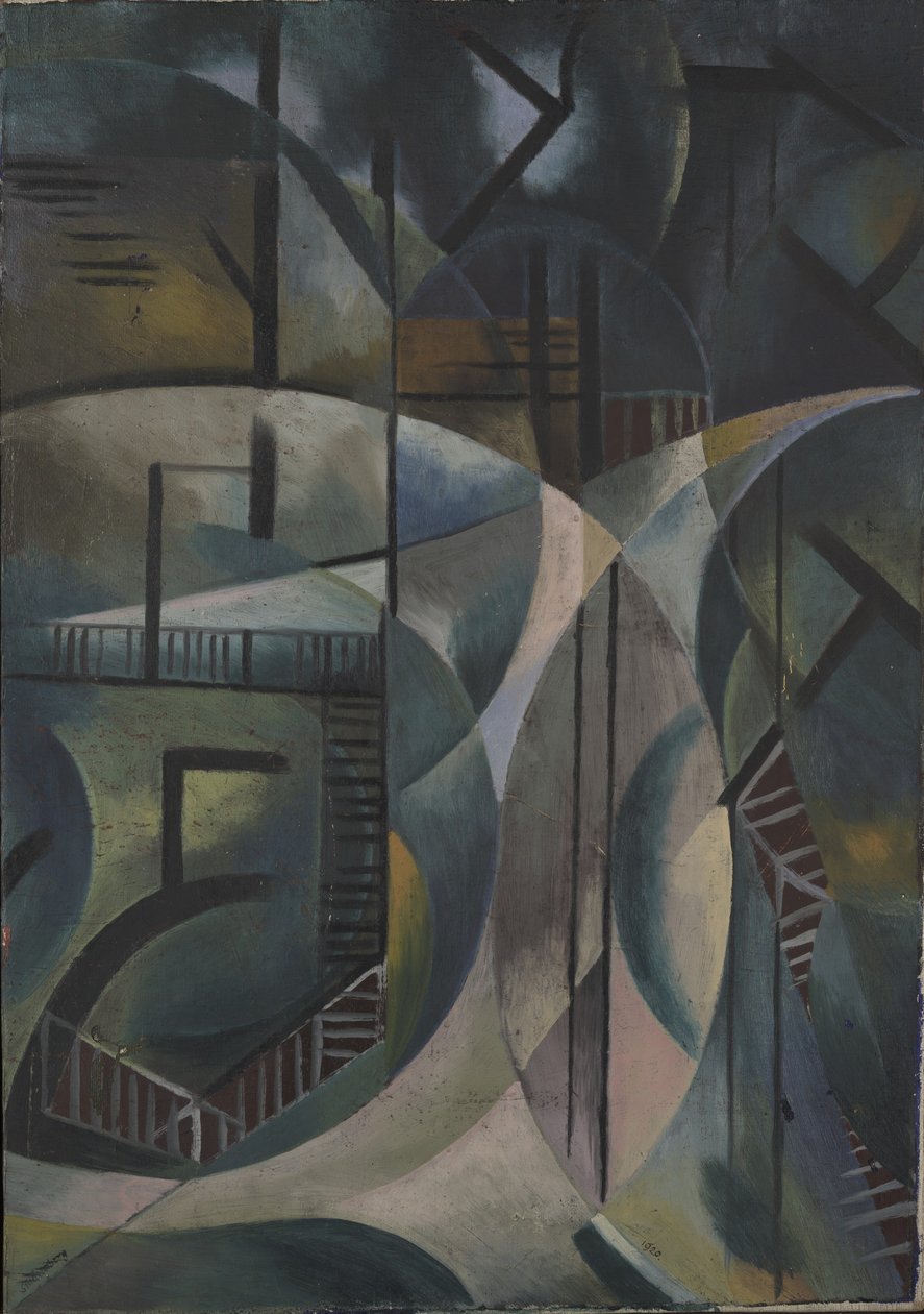 Paisagem no parque, 1920 de Fritz Stuckenberg