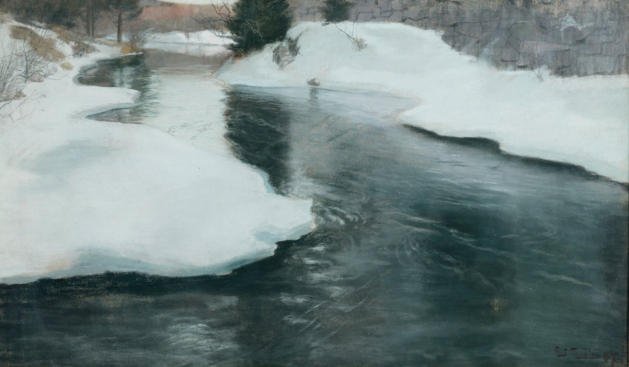 Degelo da Primavera de Fritz Thaulow
