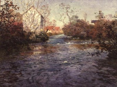 O Rio Azul de Amiens de Fritz Thaulow