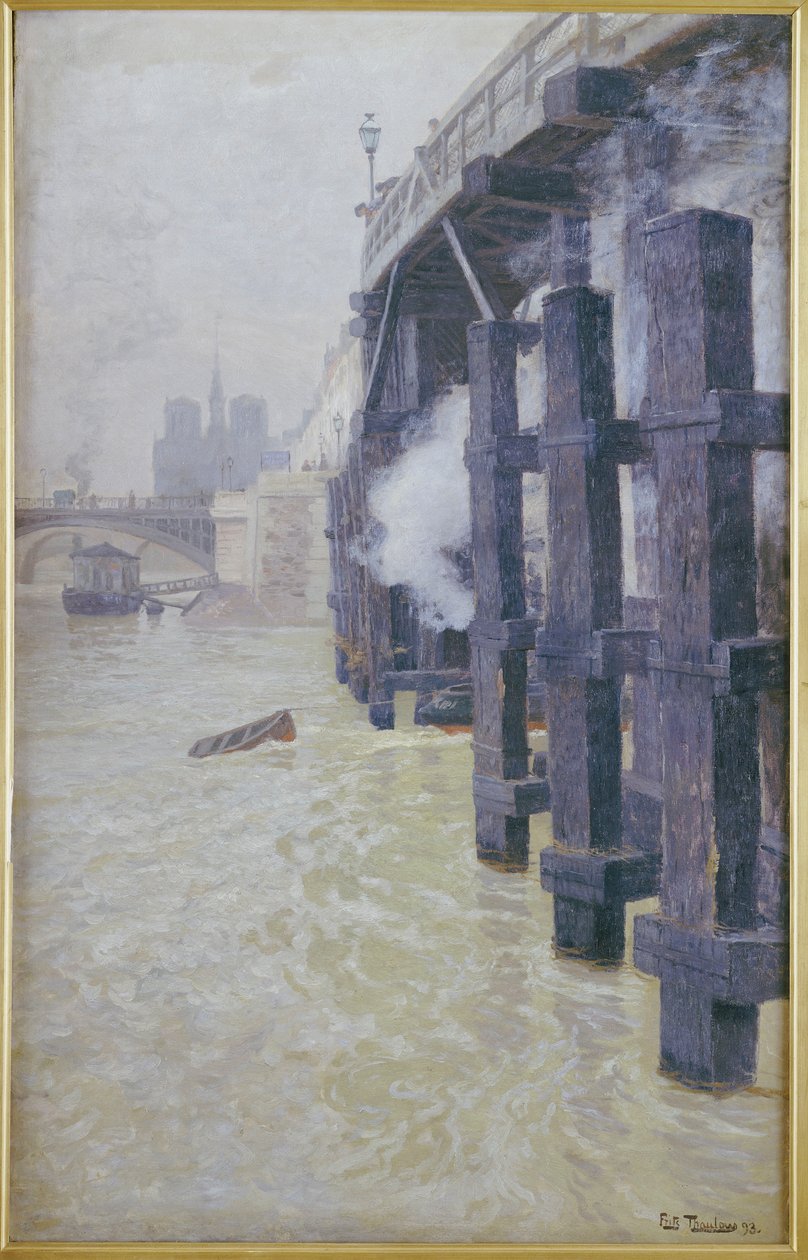 O Sena em dezembro de 1893 de Frits Thaulow