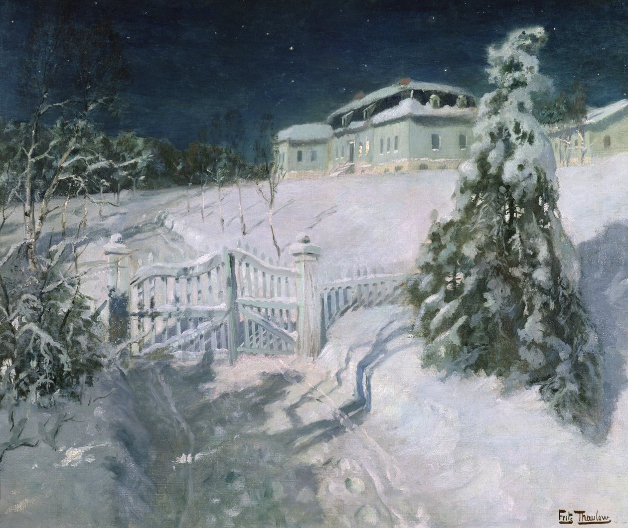 Sem título (óleo sobre tela) de Fritz Thaulow