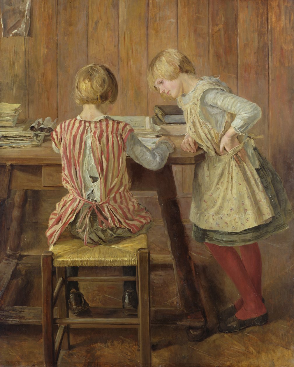 O livro de imagens, 1889 de Fritz von Uhde