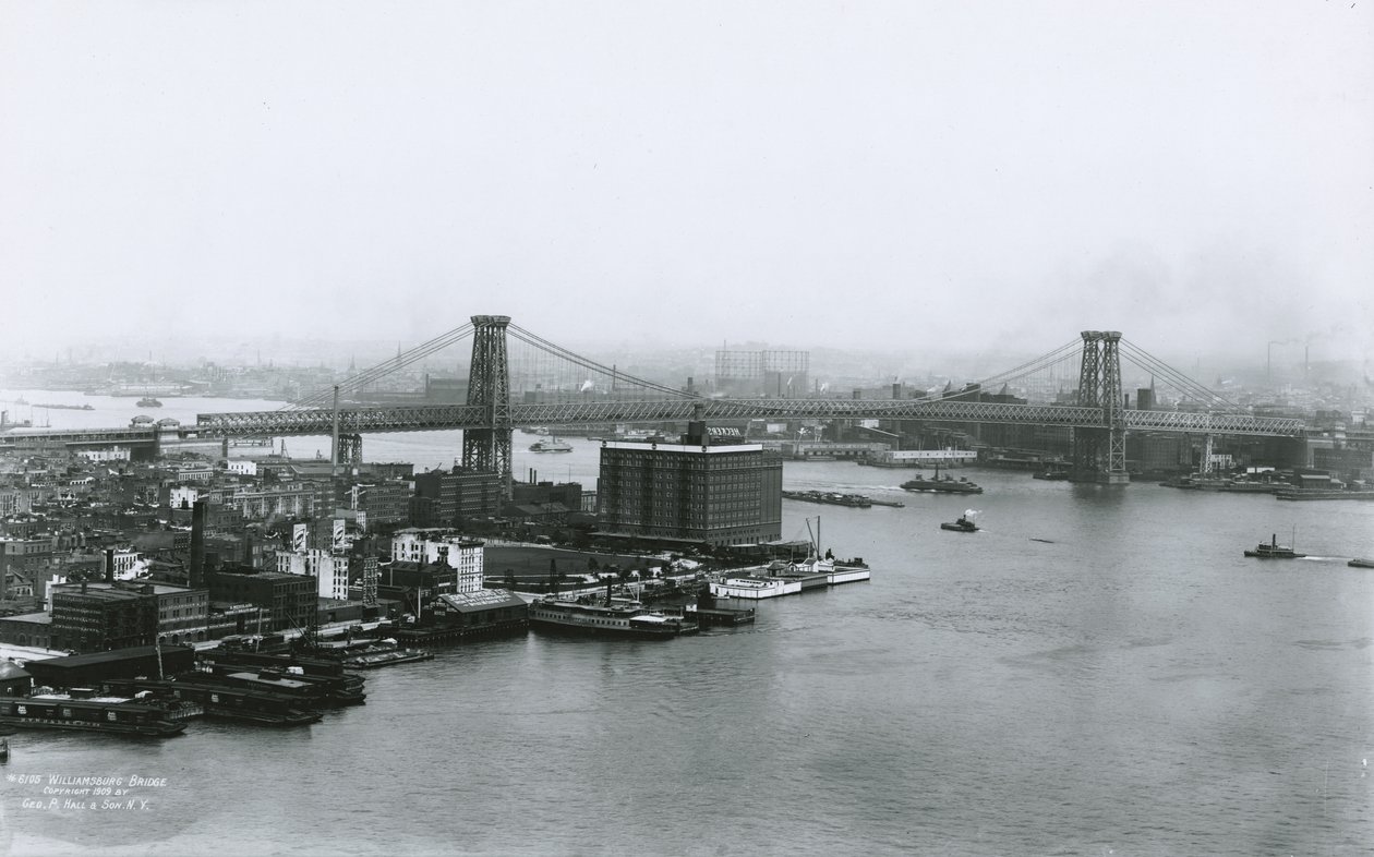 Ponte de Williamsburg, 1909 de G.P. Hall und Sohn