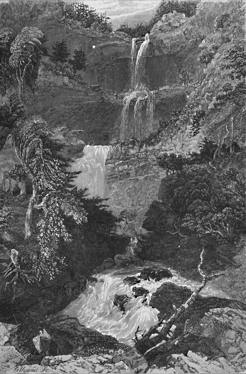 Panorama de Trenton Falls, 1883 de G. Wyand