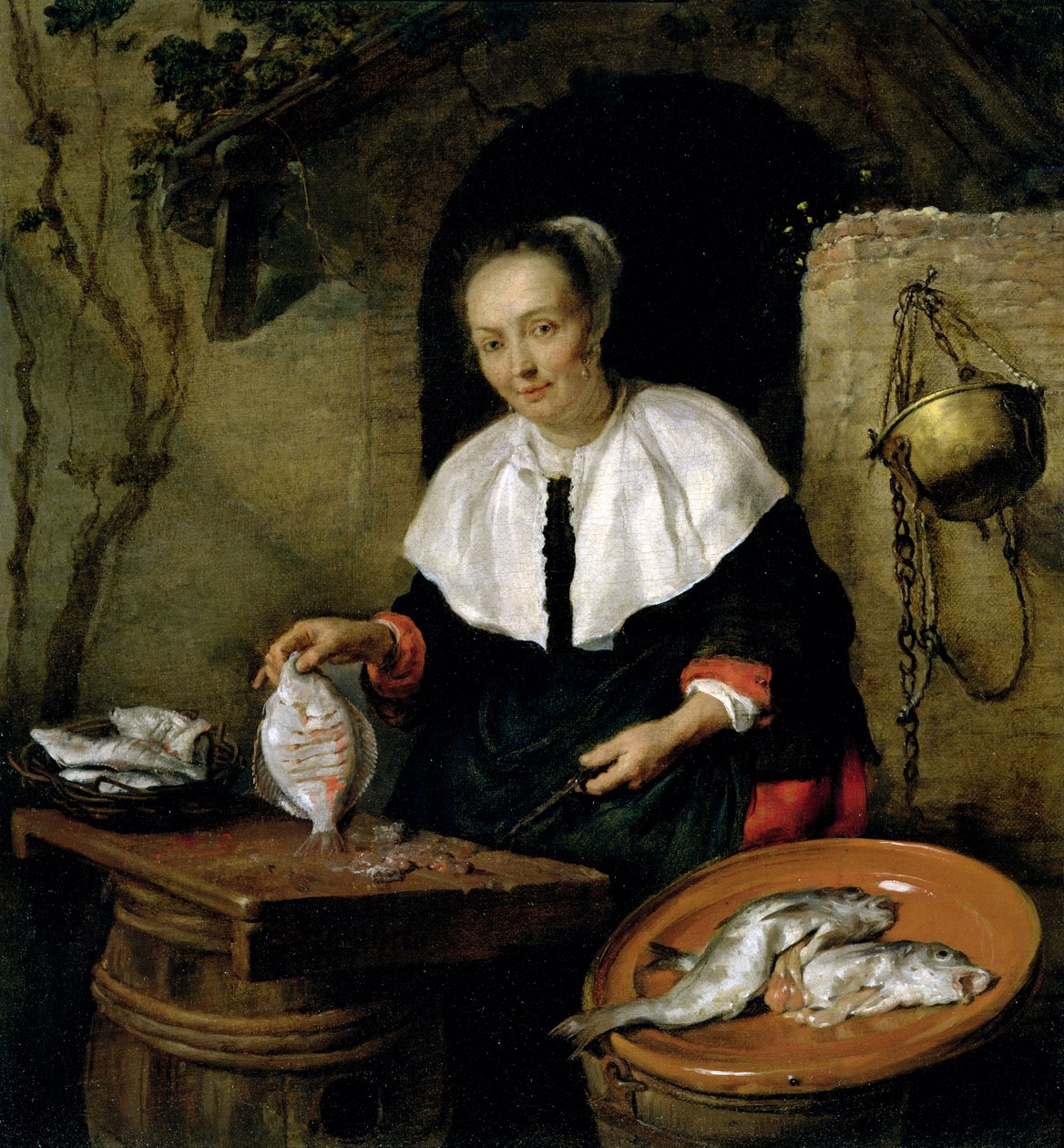 A, fishwife de Gabriel Metsu