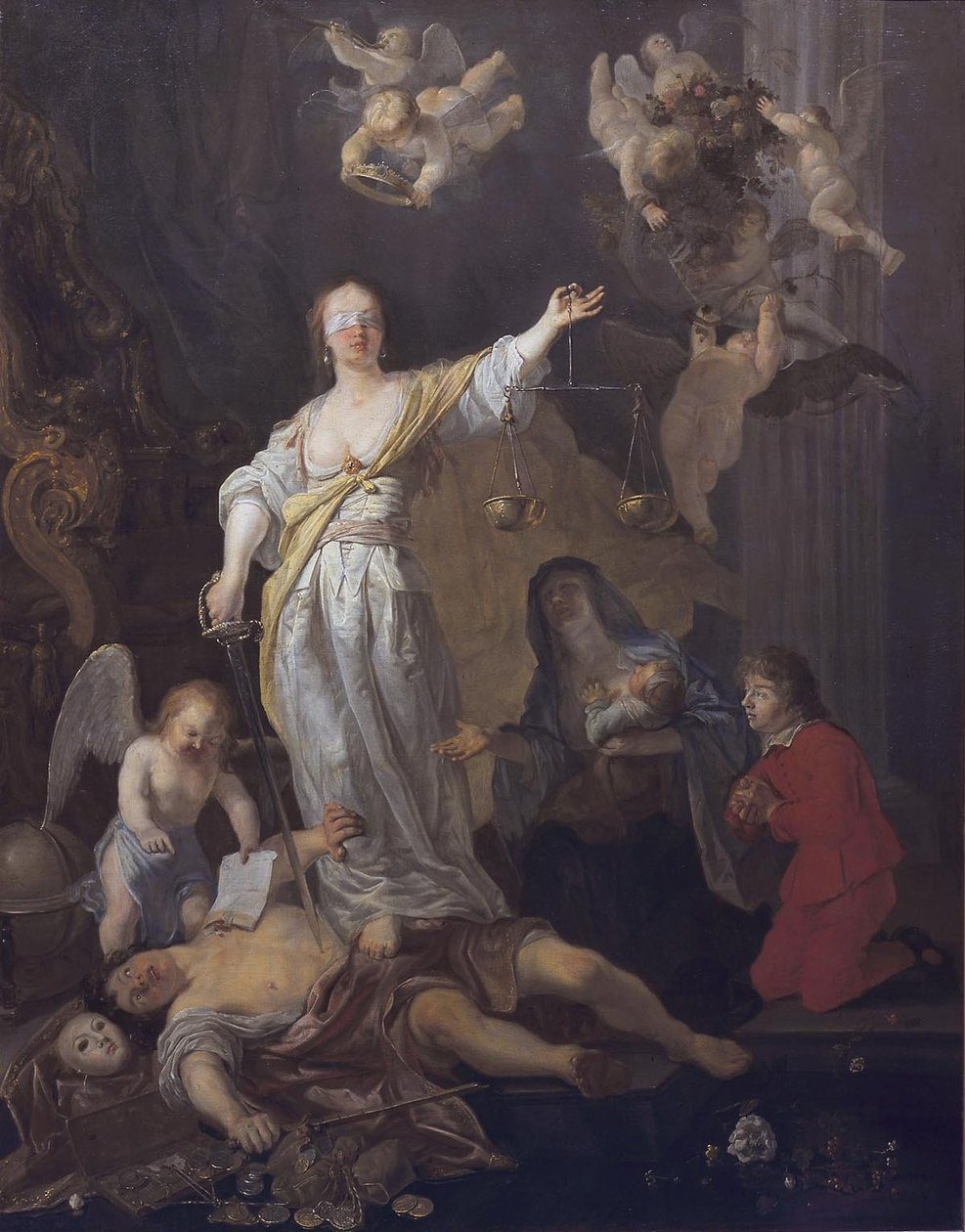 O triunfo da justiça de Gabriel Metsu