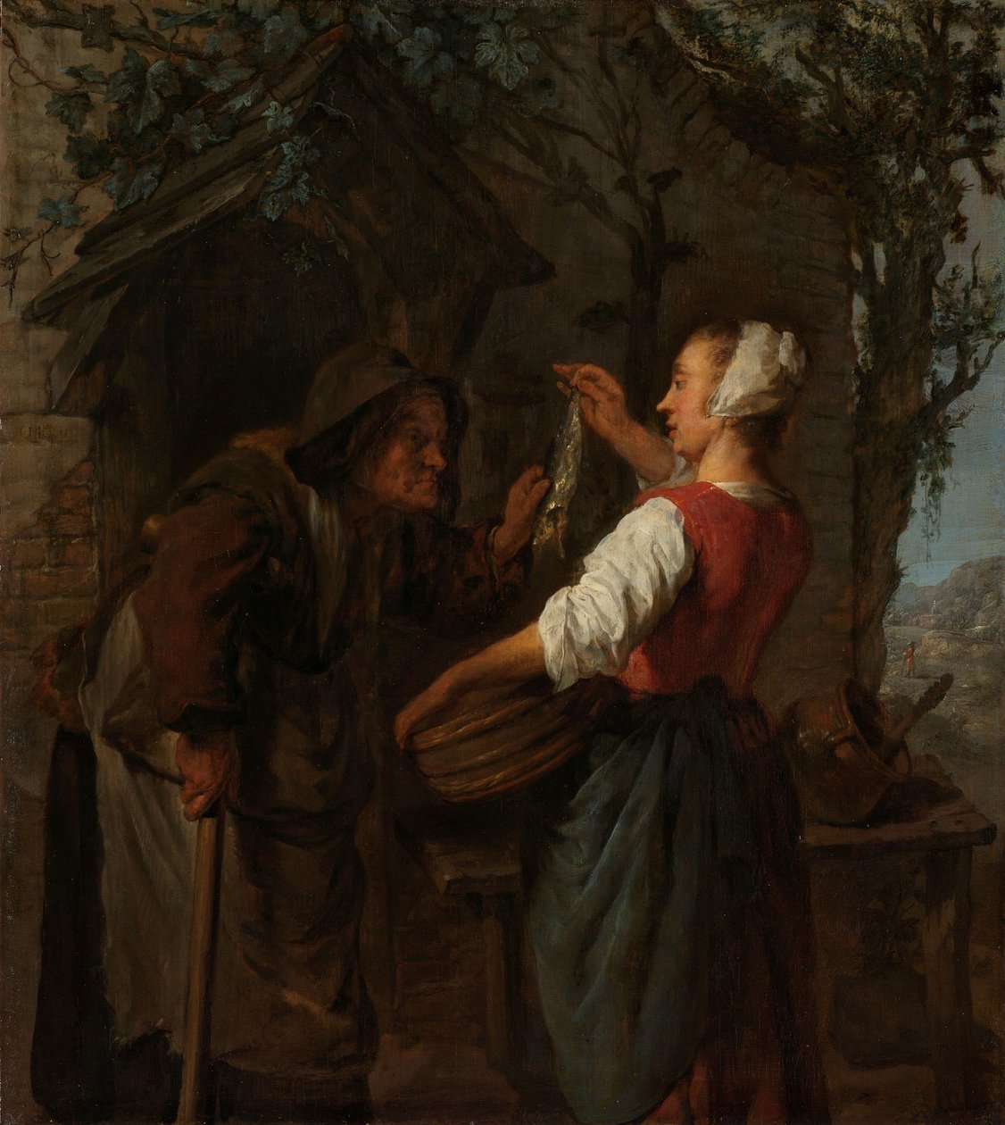 O Herring-Seller, c.1661-62 de Gabriel Metsu