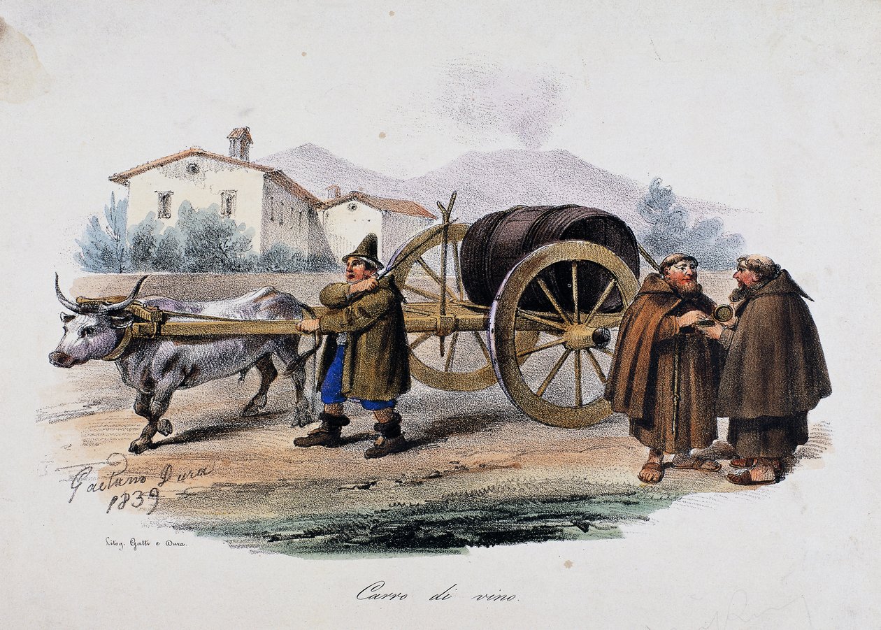 Vagão com barril de vinho de Gaetano Dura