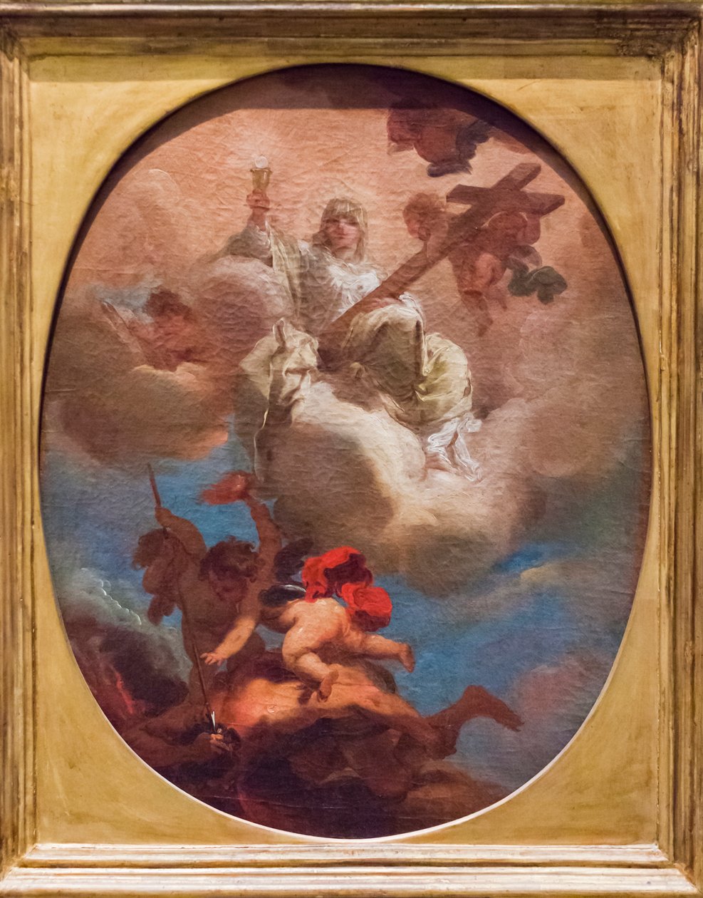 O Triunfo da Religião (óleo sobre painel) de Gaetano Gandolfi